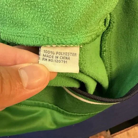 Vintage Ralph Lauren Rugby Jacket XL Green Full Zip Track Great Britain Champion - Picture 7 of 10